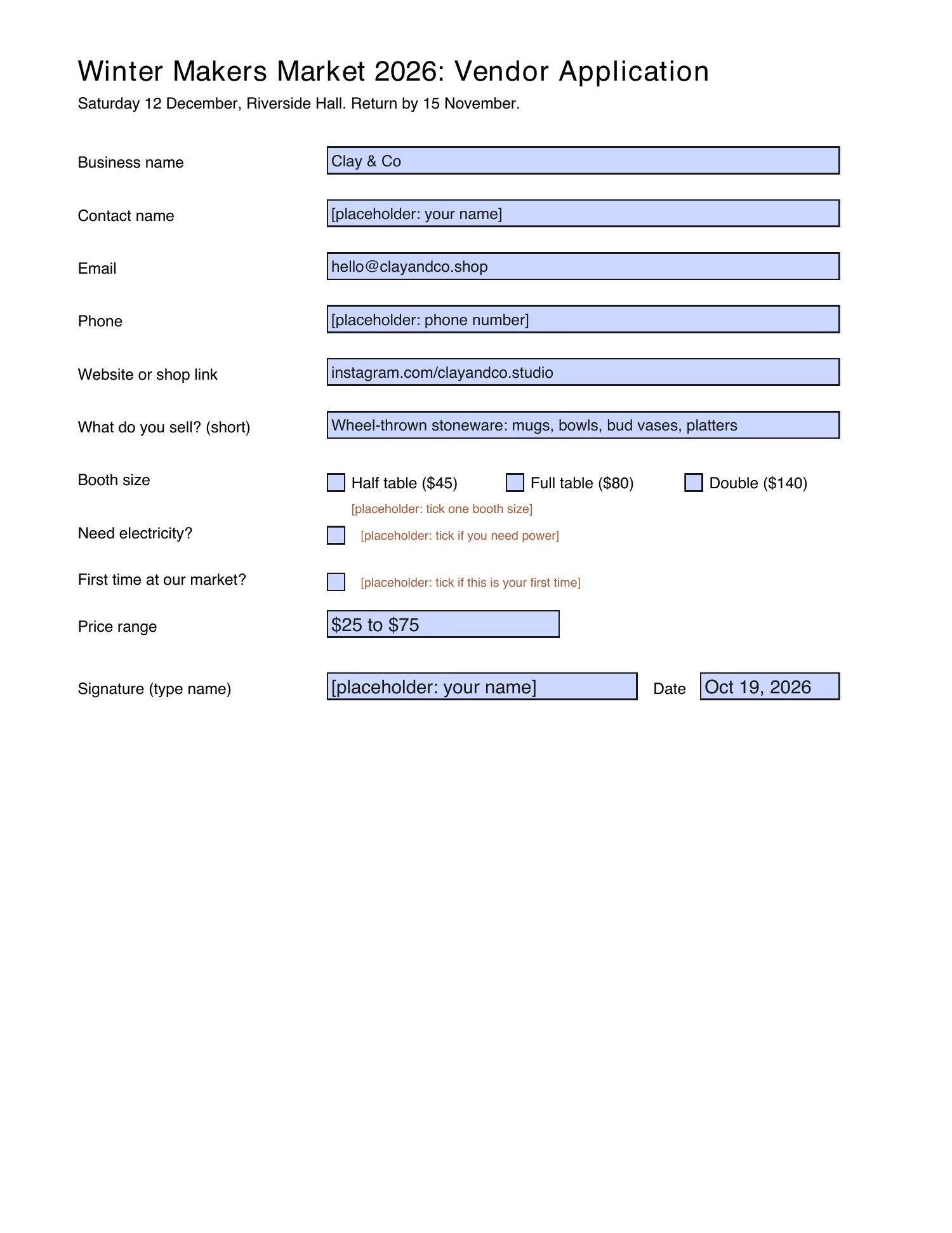 Ficha de expositor